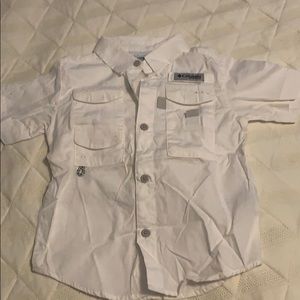 Kids Short Sleeve Button Down - Columbia - Size 4T